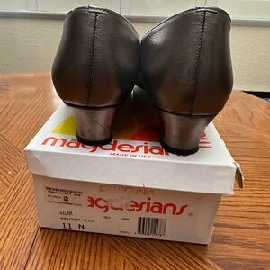 Women’s Pewter Leather Shoes